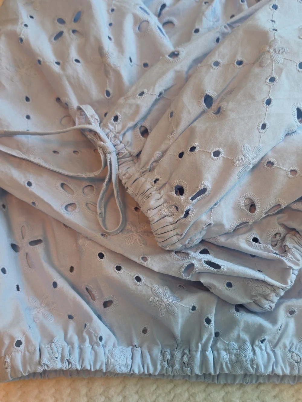 Michael Michael Kors Light Blue Lace Blouse